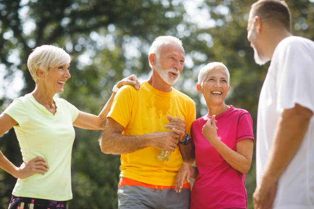 istock Senior people resting outdoors 1056245748