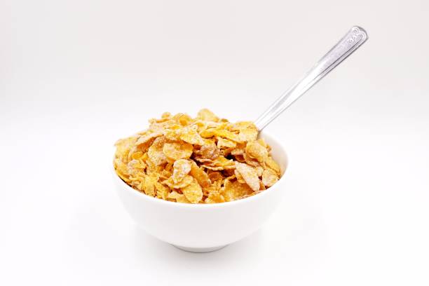 istock Breakfast cereal - sugar-coated flakes of corn 1056245976