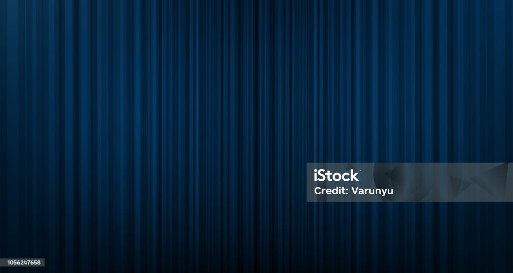 Vector blue curtain background with Stage light,modern style. Curtain stock vector