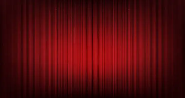 Vector illustration of Vector red curtain background,modern style.