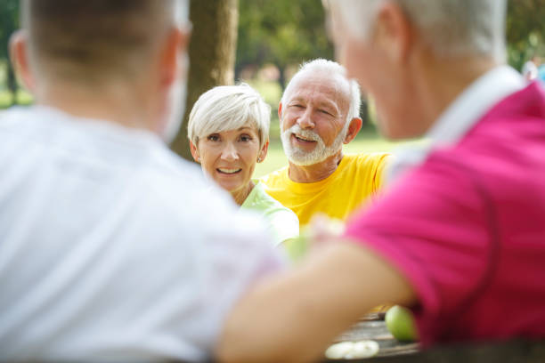 istock Senior people resting outdoors 1056247880