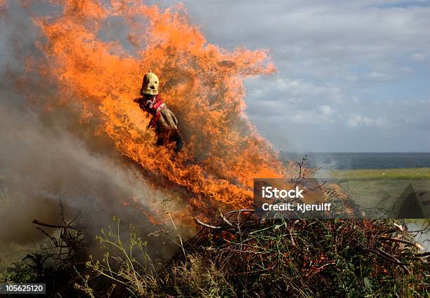 Heathen Midsummer Tradition Burning Witch Stock Photo - Download Image Now - Burning, Witch, Fire - Natural Phenomenon