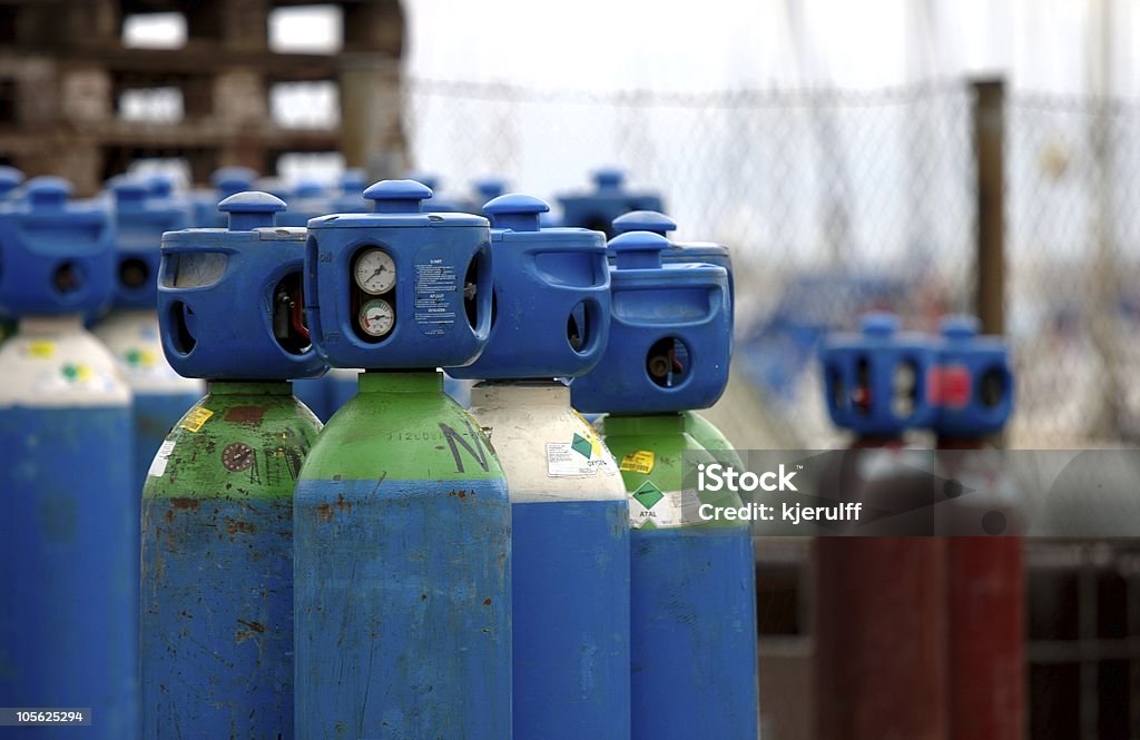 Industriegasen - Lizenzfrei Zylinder Stock-Foto