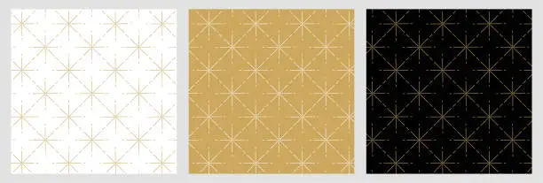 Vector illustration of Elegant star pattern for christmas