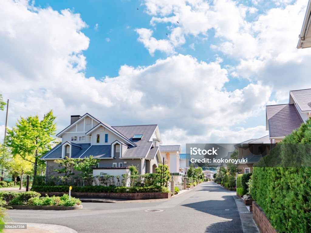 landscape of the Japanese residence Japan Stock Photo