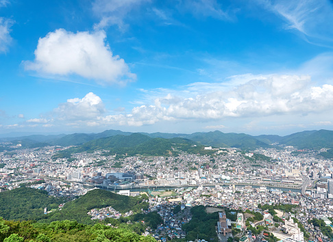 landscape of Nagasaki city from Mt. Inasa
