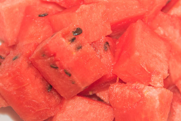 istock on a plate are pieces of sliced watermelon 1056270736
