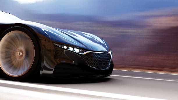 istock black car driving on a mountain road 1056270856