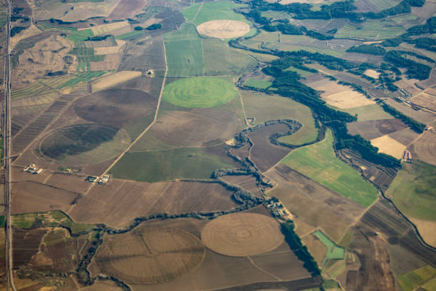 istock Landscape from the plane Aragon Sky 1056280790