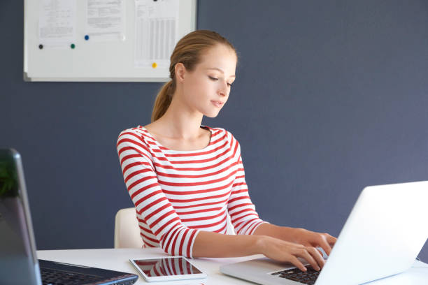 istock Portrait of working young sales assistant 1056285036