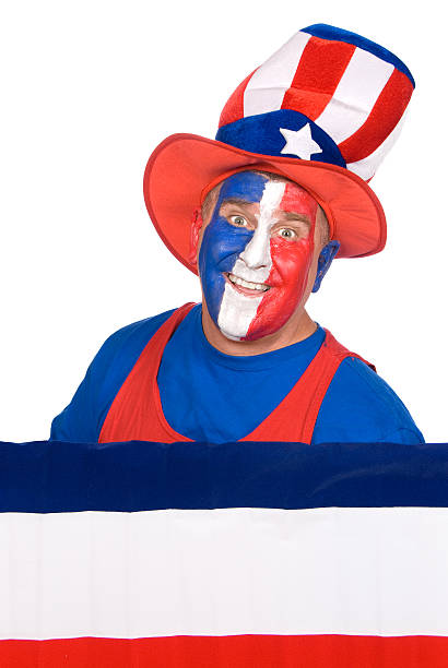istock Patriotic fourth of July man 105628740