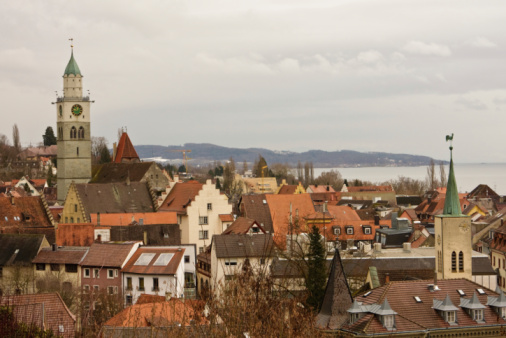 Ueberlingen at Lake Constance, Germany, in winter