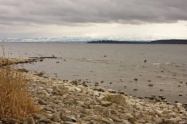 Lake Constance, Germany, in wintertime