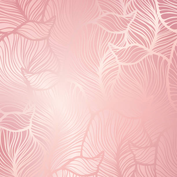 ilustrações de stock, clip art, desenhos animados e ícones de abstract vintage seamless damask pattern. rose gold - baroque style wallpaper pink retro revival
