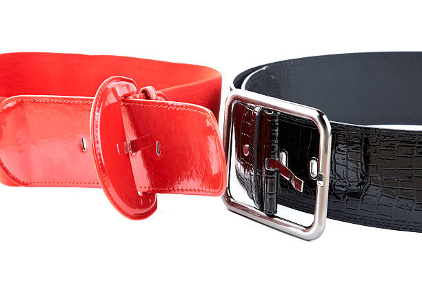 istock Black and red female belt 105629690