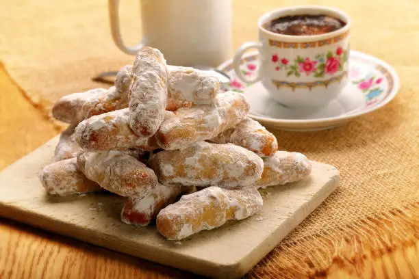 Photo of Alfajores traditional Spanish biscuits from corn flour