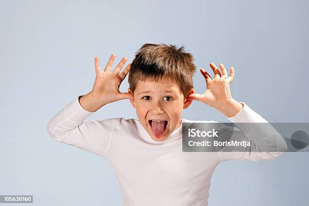 Making A Face Stock Photo - Download Image Now - Brat, Boys, Cheerful