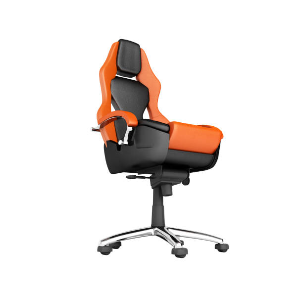 istock Modern office chair isolated on white background 3d render no shadow 1056302204
