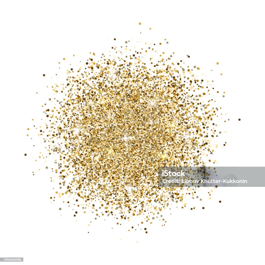 Glitter background. Gold glitter splash on white background. Bright dust sparkle. Golden design for card, web banner, poster, print, wallpaper. Vector illustration Glitter background. Gold glitter splash on white background. Bright dust sparkle. Golden design for card, web banner, poster, print, wallpaper. Vector illustration. Glittering stock vector