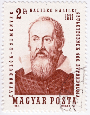 A Magyar stamp of Galileo Galilei
