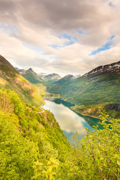 istock View on Geirangerfjord from Flydasjuvet viewpoint Norway 1056309182