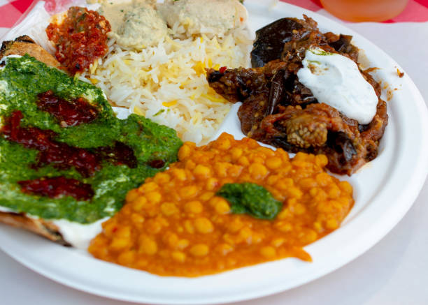 istock vegetarian Mediterranean dish on white dish 1056313912