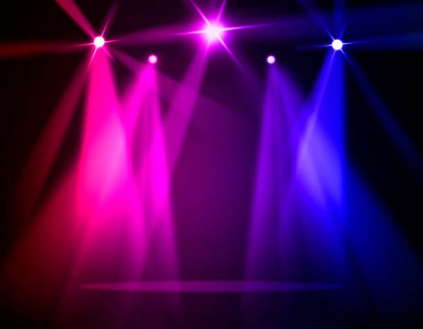 istock The concert on stage background with flood lights 1056315634