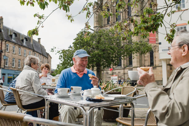 istock Seniors at a Cafe 1056319408