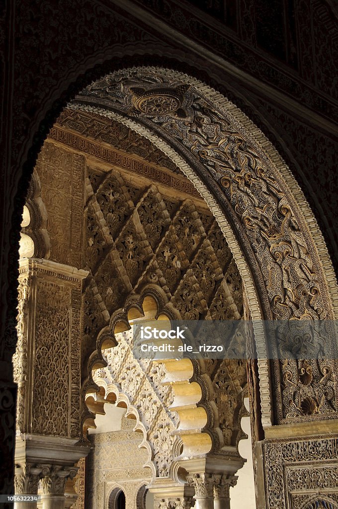 Königlicher Alcázar in Sevilla, Spanien - Lizenzfrei Andalusien Stock-Foto