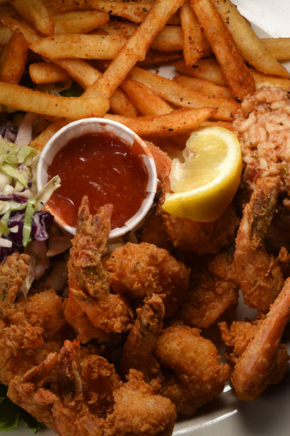 Southern Fried Shrimp Shown