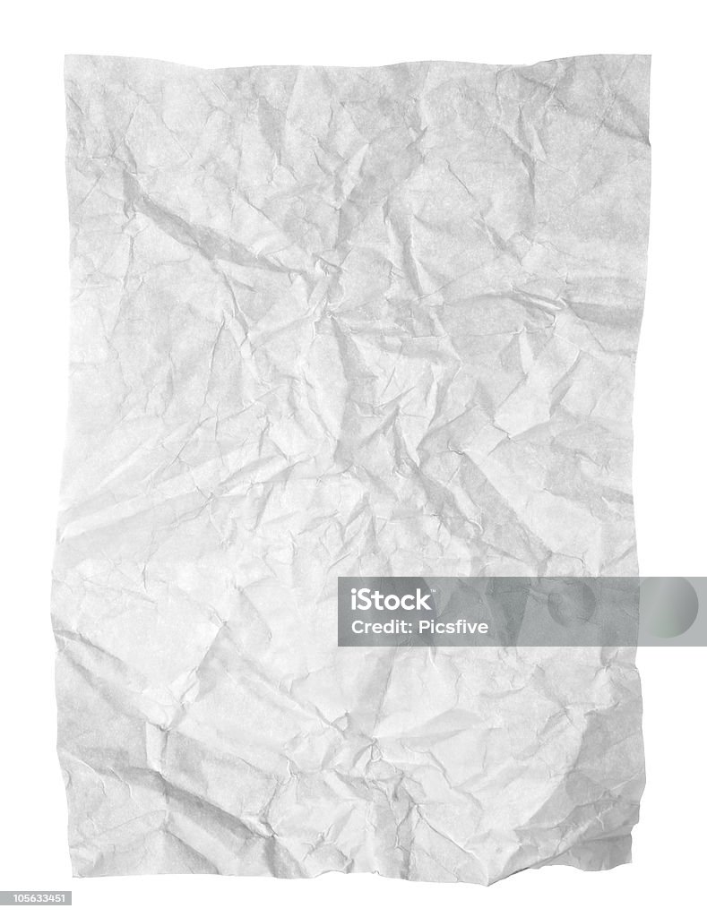 paper used crumpled background close up of blank white used notebook paper Blank Stock Photo