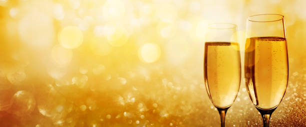 istock Golden champagne for congratulations 1056336882