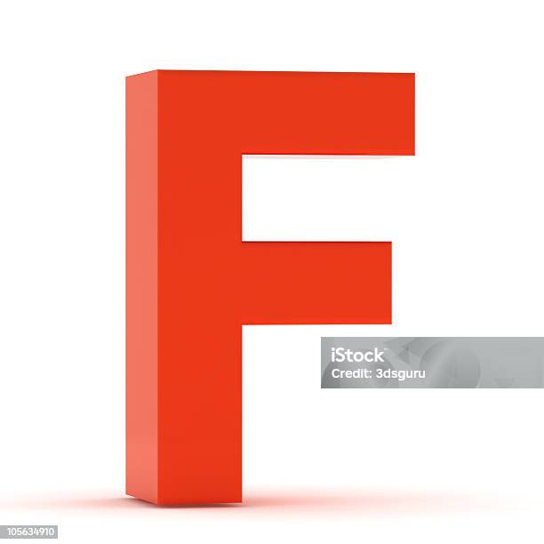 Der Buchstabe Fred Kunststoff Stockfoto und mehr Bilder von Alphabet - Alphabet, Buchstabe F, Dreidimensional
