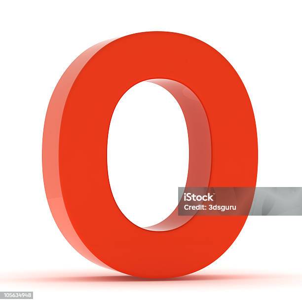 The Letter O Red Plastic Stock Photo - Download Image Now - Letter O, Three Dimensional, Alphabet