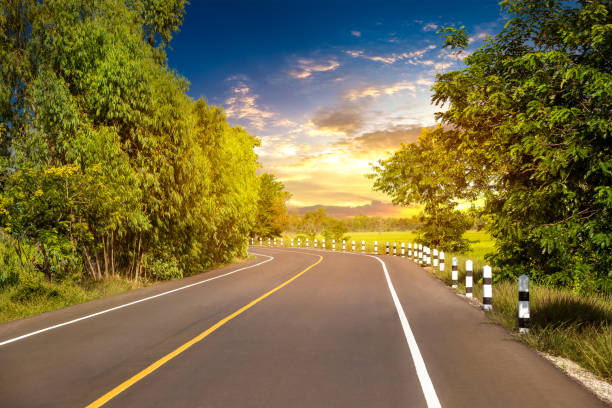 istock Local road at rural scene 1056357822