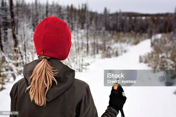 Photo libre de droit de Pour Le Ski banque d'images et plus d'images libres de droit de Arrière de la tête - Arrière de la tête, Adulte, Bâton de ski