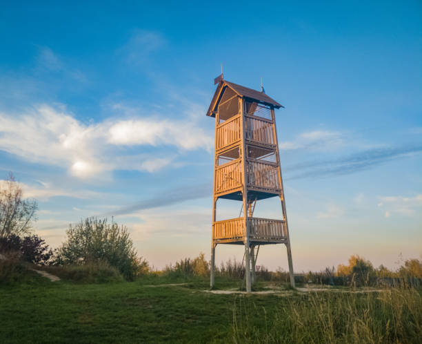 istock tower on mountain ridge beautiful adventurer arrival sky 1056368306