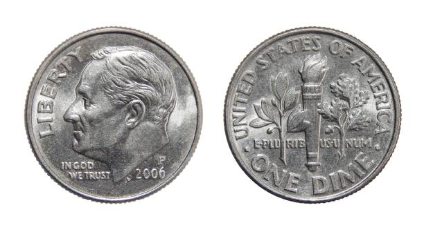 istock American coin 10 cents (ONE DIME USA) 1056370098