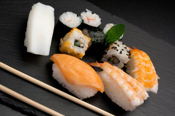 istock Variety of sushi 1056376016