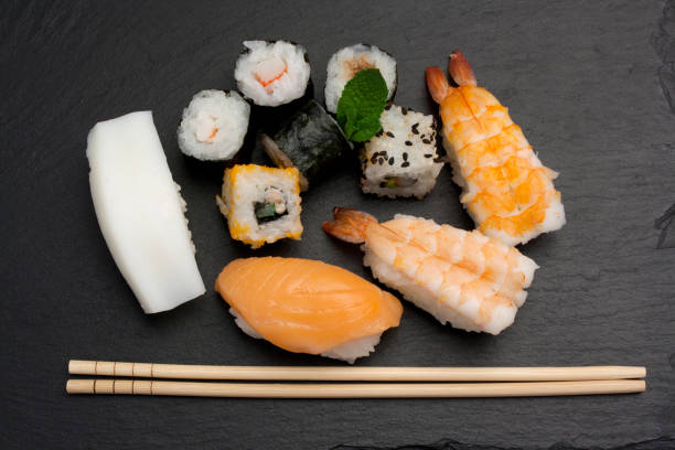istock Variety of sushi 1056376088