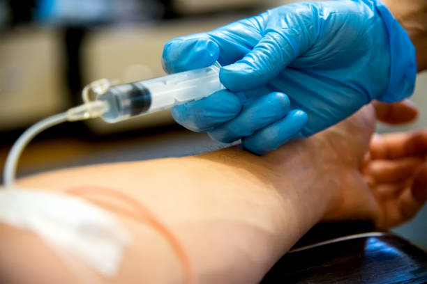 istock Intravenous injection in the hospital 1056384390