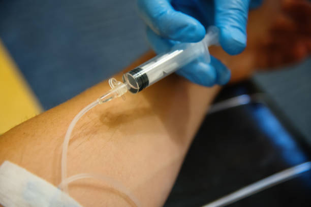 istock Intravenous injection in the laboratory 1056384526
