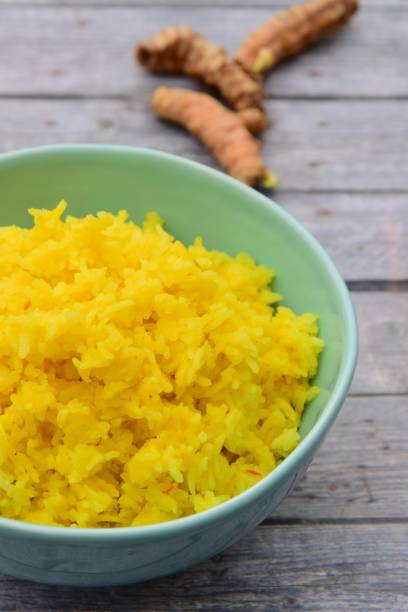 Riz safran indonésienne ou Nasi Kuning - Photo