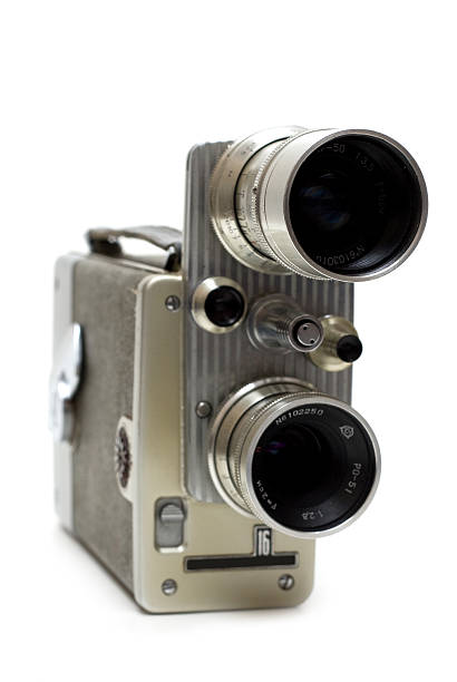 istock Old movie camera 16 mm with two lenses 105639009