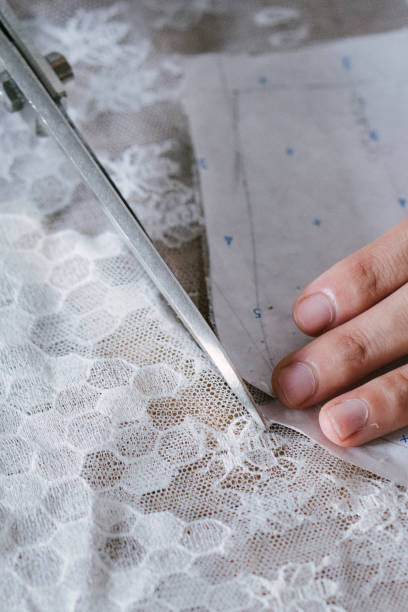 istock Fashion designer creating gowns 1056397334