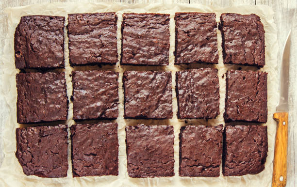 istock Chocolate brownie. Homemade baking. Selective focus. Food. 1056398698