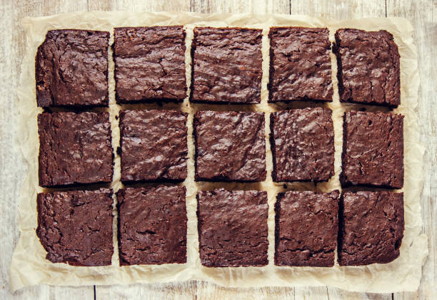 istock Chocolate brownie. Homemade baking. Selective focus. Food. 1056398720
