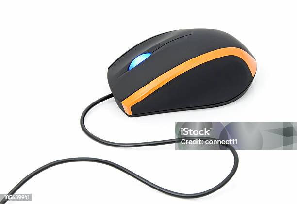 Computer Mouse Stock Photo - Download Image Now - Black Color, Cable, Color Image