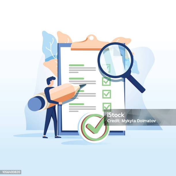 Concept People Fill Out A Form Application Form For Employment People Select A Resume For A Job For Web Page Stock Illustration - Download Image Now