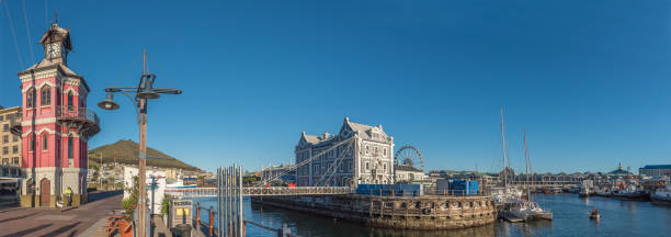 panotamic view of the victoria and alfred waterfront - victoria and alfred imagens e fotografias de stock